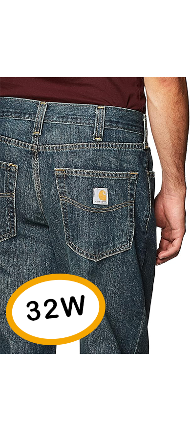 Carhartt Mens Relaxed Fit Holter Jeans Straight Leg Denim Pants 32x32 (AS-IS)