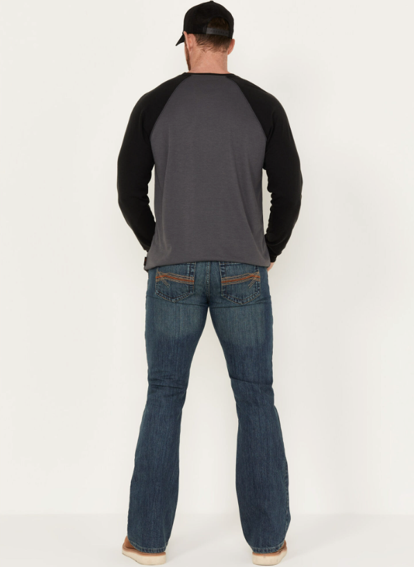 Cody James FR Men's Bozeman Med Wash Slim Bootcut Work Jeans (DEFECTS) 39x32
