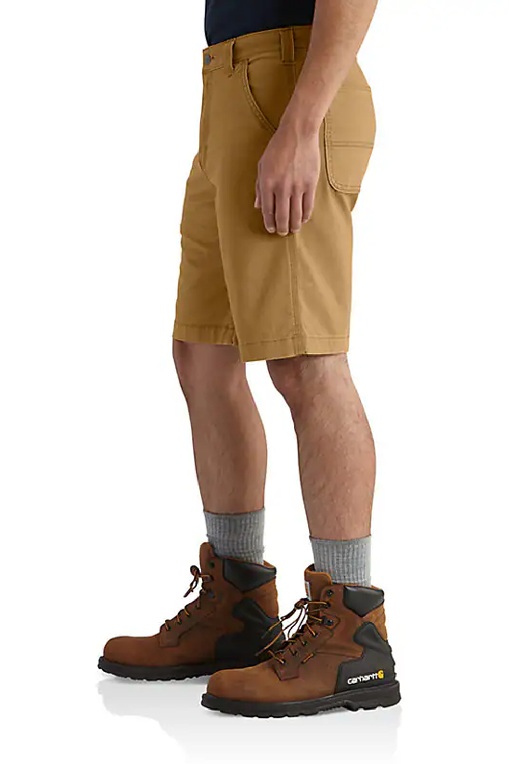 Carhartt Mens Rugged Flex Relaxed Fit Canvas Work Short -Tan 44W (AS-IS)
