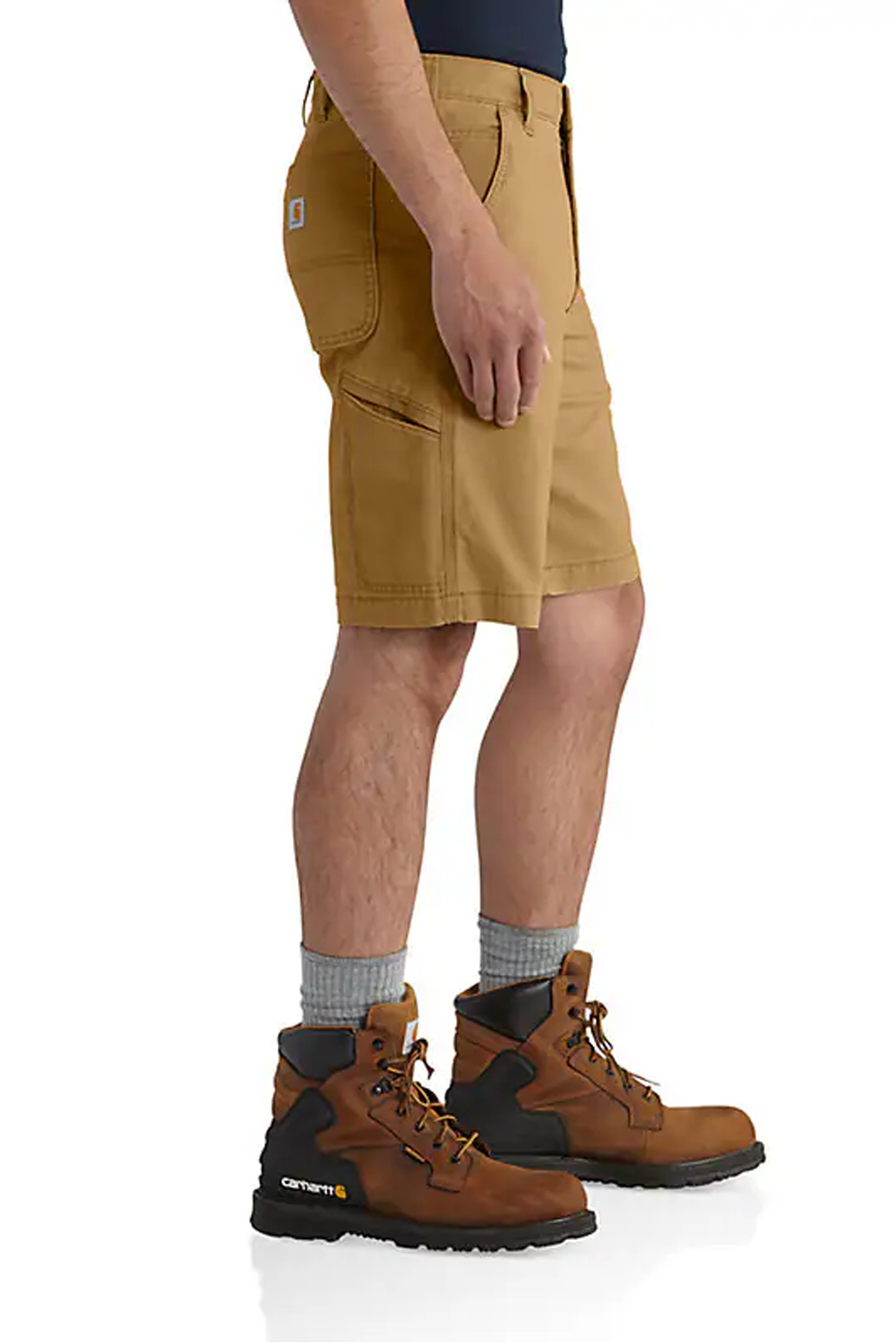 Carhartt Mens Rugged Flex Relaxed Fit Canvas Work Short -Tan 44W (AS-IS)