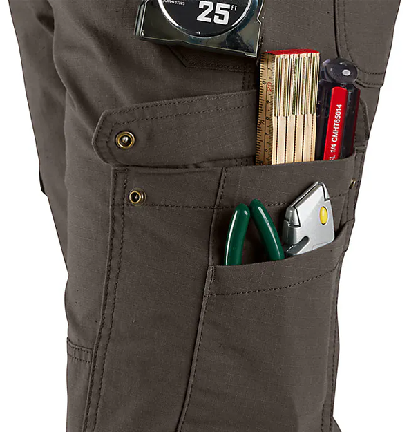 Carhartt Mens Cargo Rugged Flex Ripstop Work Pant - Relaxed Fit B342