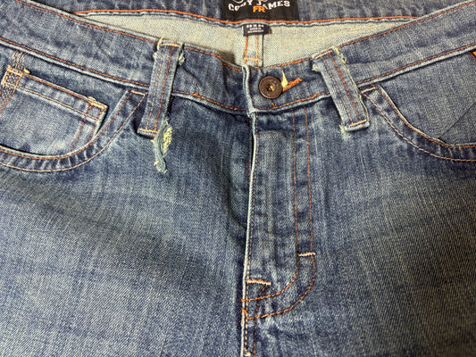 Cody James FR Men's Bozeman Med Wash Slim Bootcut Work Jeans (DEFECTS) 37x34