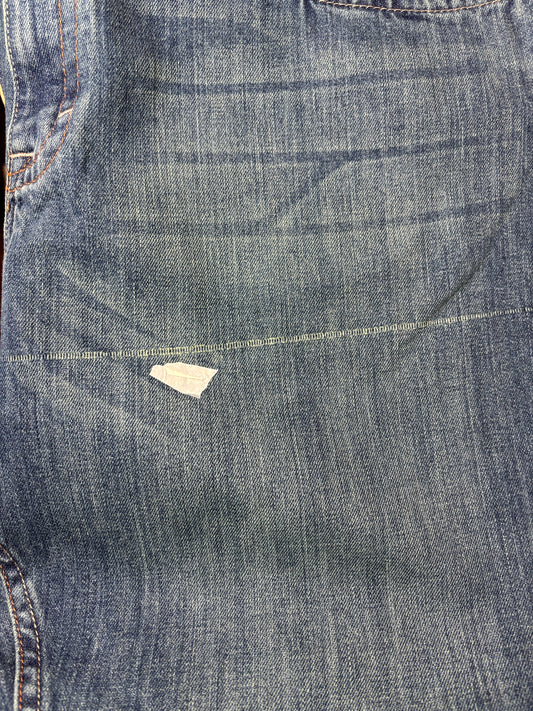 Cody James FR Men's Bozeman Med Wash Slim Bootcut Work Jeans (DEFECTS) 41x35
