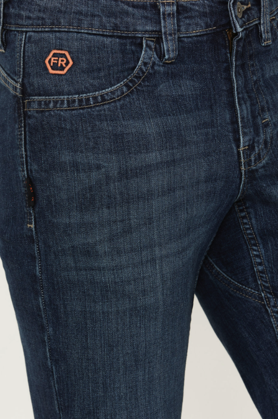 Hawx Men's FR Sheridan Dark Wash Straight Stretch Denim Jeans