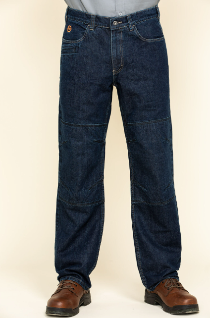 Hawx Mens FR Denim Straight Work Jeans 46x36 (New w/Defects - As-Is)