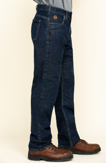 Hawx Mens FR Denim Straight Work Jeans 46x36 (New w/Defects - As-Is)