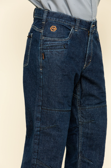 Hawx Mens FR Denim Straight Work Jeans 46x36 (New w/Defects - As-Is)