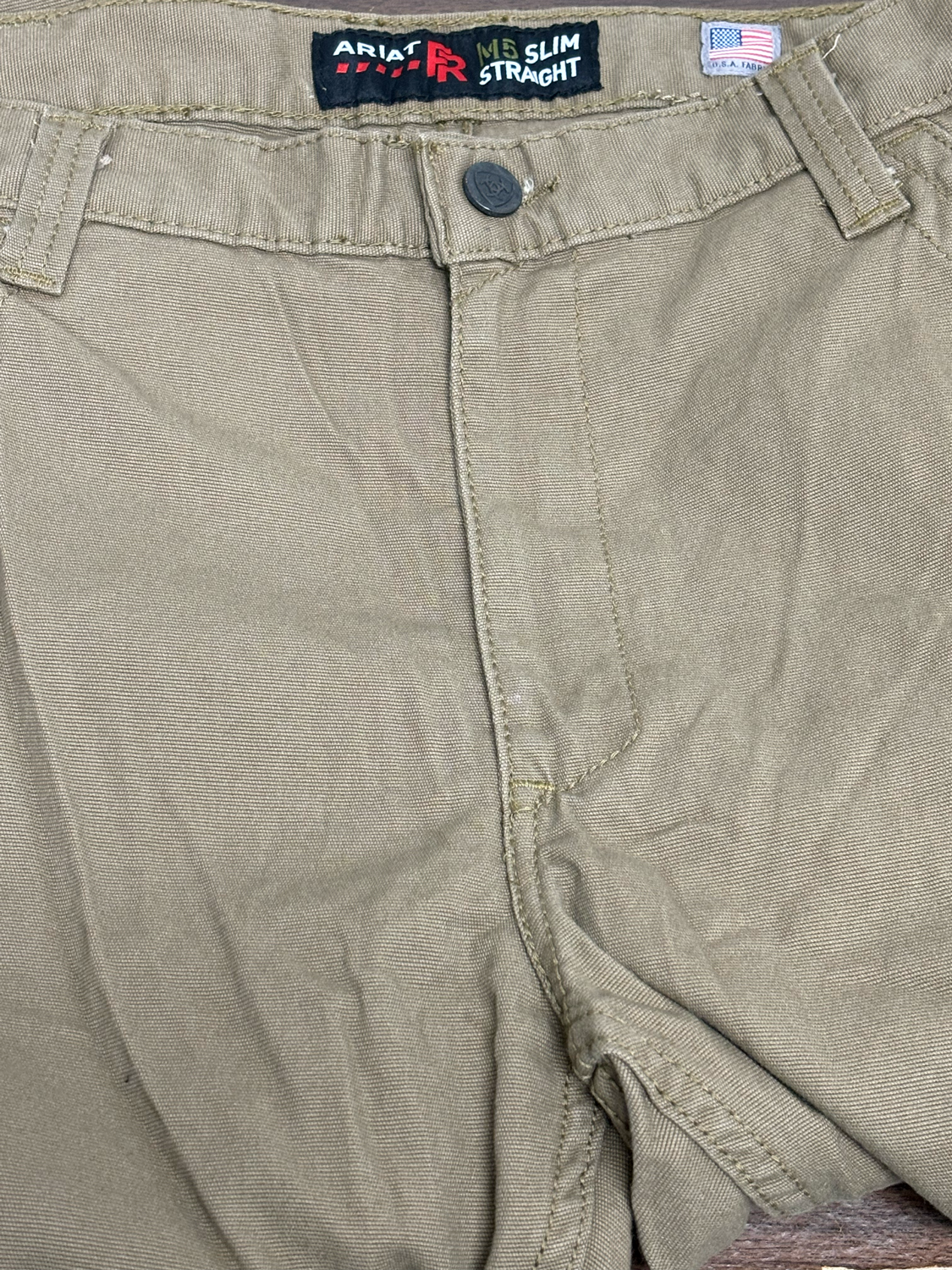 Ariat FR M5 Slim DuraLight Pantalón de pierna recta de lona elástica para hombre 10027705