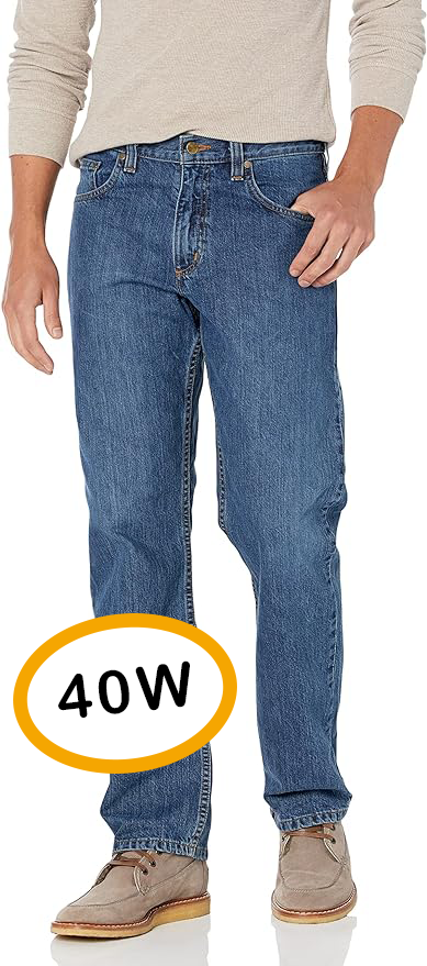 Carhartt Men's Relaxed Fit Holter Jeans Straight Leg Denim Pants 40x32 AS-IS