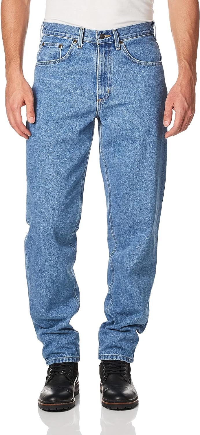 Carhartt Men's Jean Relaxed Fit Heavyweight 5-Pocket Tapered Leg 38x34 AS-IS