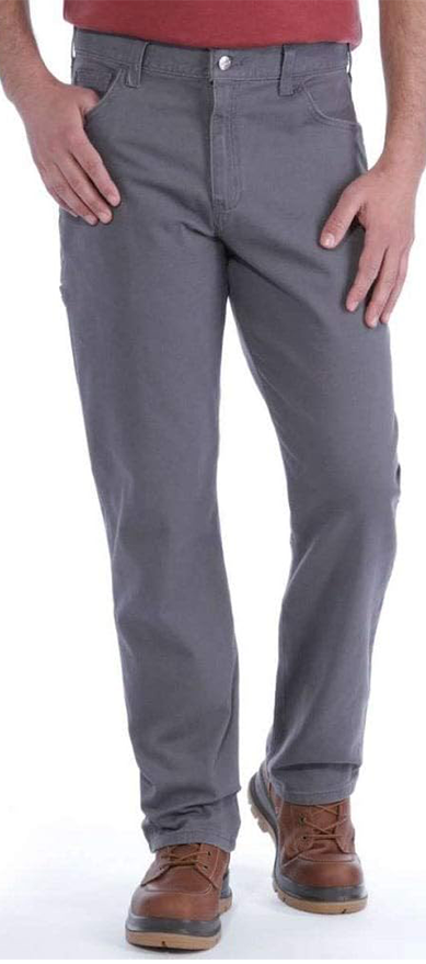 Carhartt Pantalón de trabajo de lona con 5 bolsillos y ajuste relajado para hombre 102517 / BN2517-M
