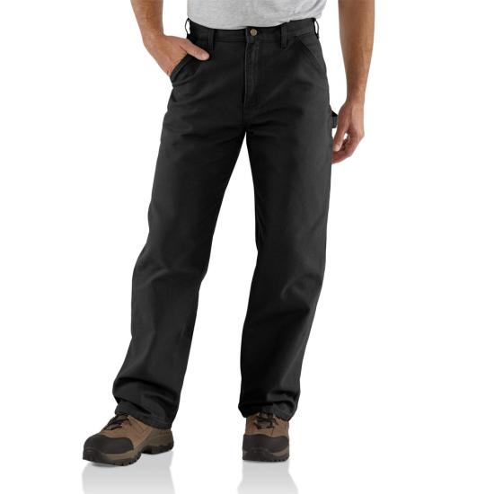 Carhartt Men's Loose Fit Washed Duck Utility Work Pant B11 - Black 38x36 (AS-IS)