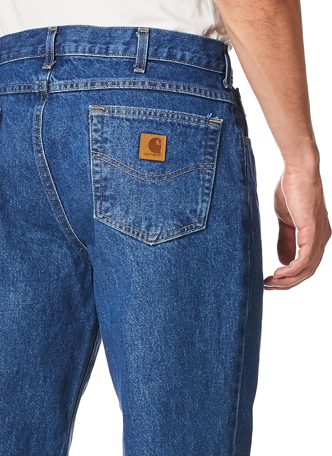 Carhartt Men's Jean Relaxed Fit Heavyweight 5-Pocket Tapered Leg 38x34 AS-IS