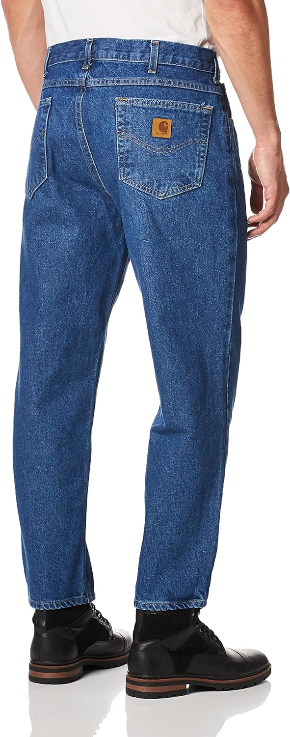 Carhartt Men's Jean Relaxed Fit Heavyweight 5-Pocket Tapered Leg 38x34 AS-IS