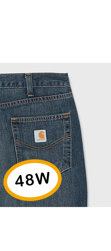 Carhartt Mens 48W Relaxed Fit Holter Jeans Straight Leg Denim Pants 101483-968