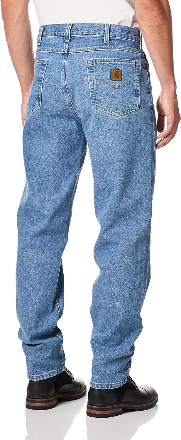 Carhartt Men's Jean Relaxed Fit Heavyweight 5-Pocket Tapered Leg 38x34 AS-IS