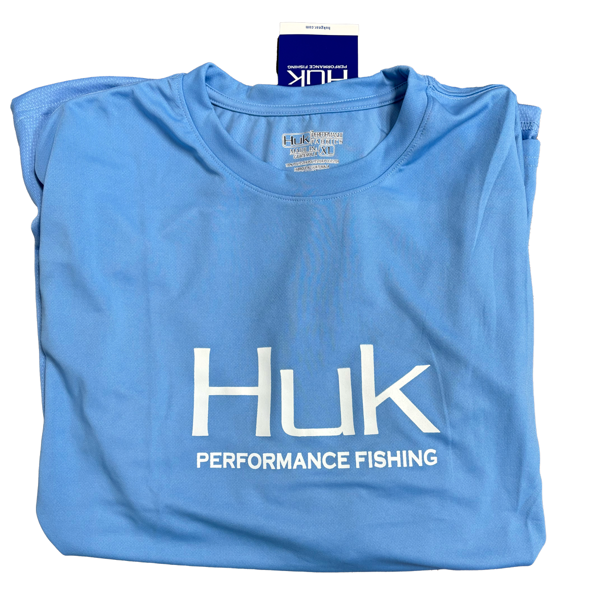 Huk Performance Fishing Camo Long Sleeve Sky Blue #144273 Sun Shirt Mens