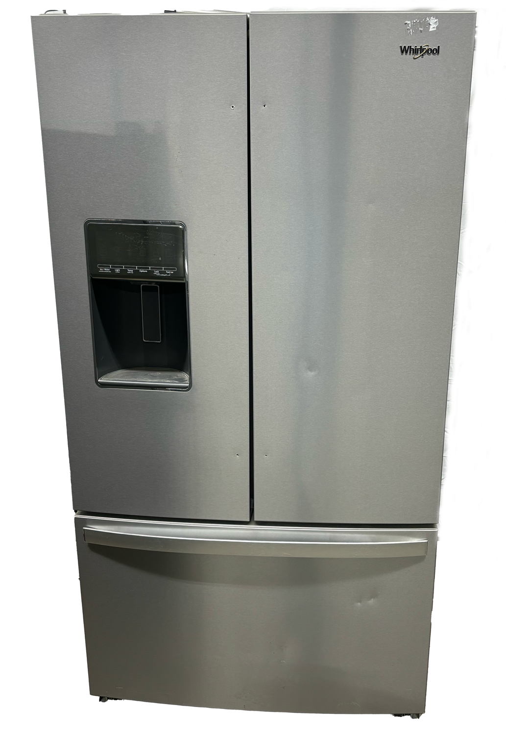 Whirlpool 26.8-cu ft Stainless French Door Refrigerator WRF757SDHZ with Ice Maker AS-IS