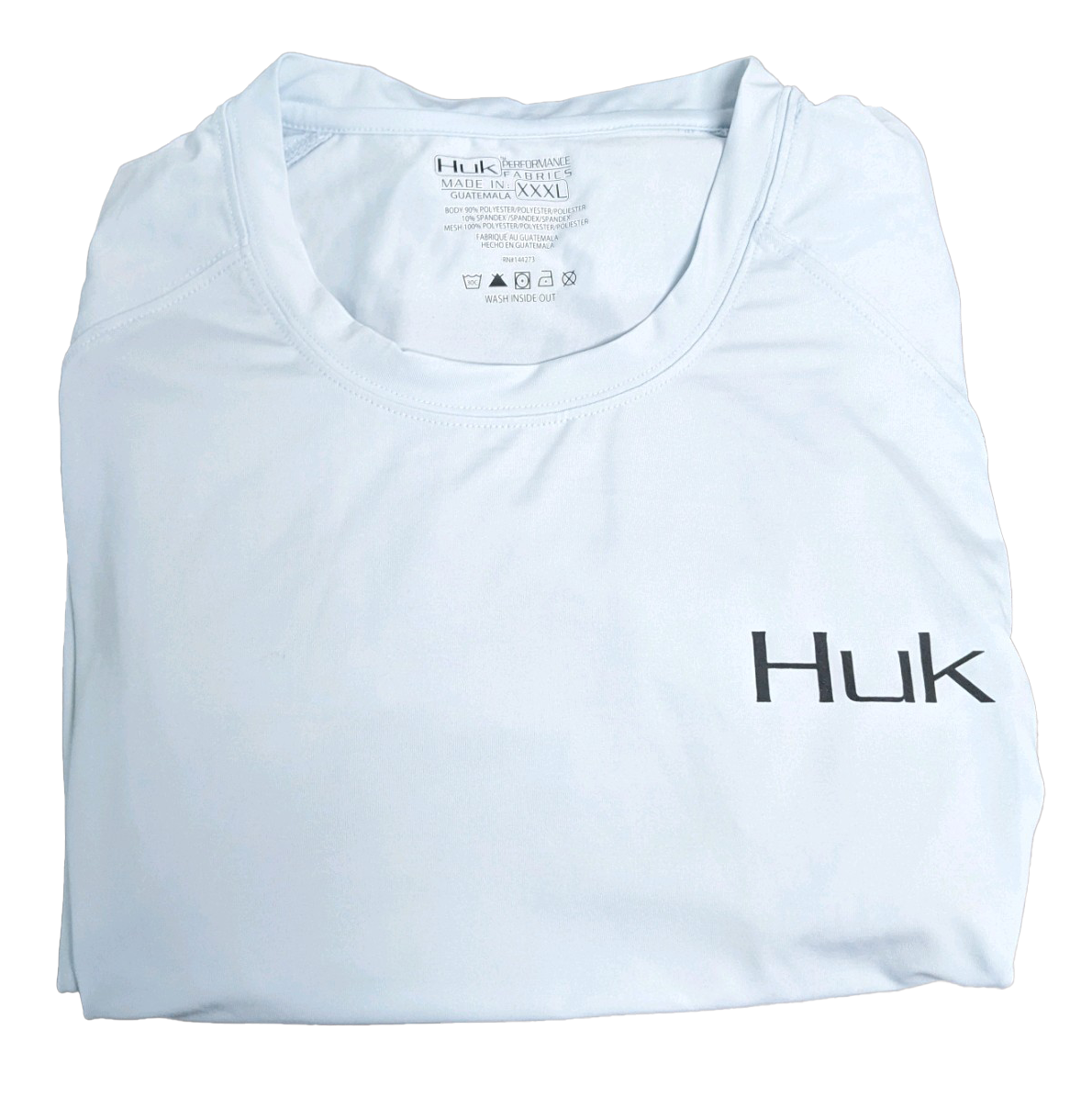 Huk Performance Fishing Long Sleeve White with Graphic #144273 Sun Shirt Mens