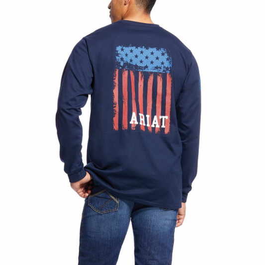 Ariat Men's FR Americana Graphic Long Sleeve T-Shirt 10023951