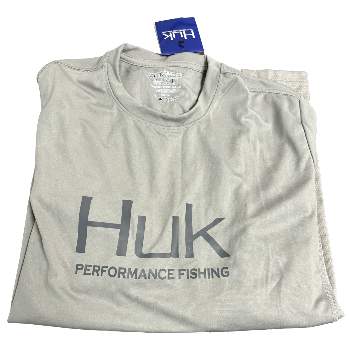 Huk Performance Fishing Olive manga larga #144273 Sun Shirt para hombre