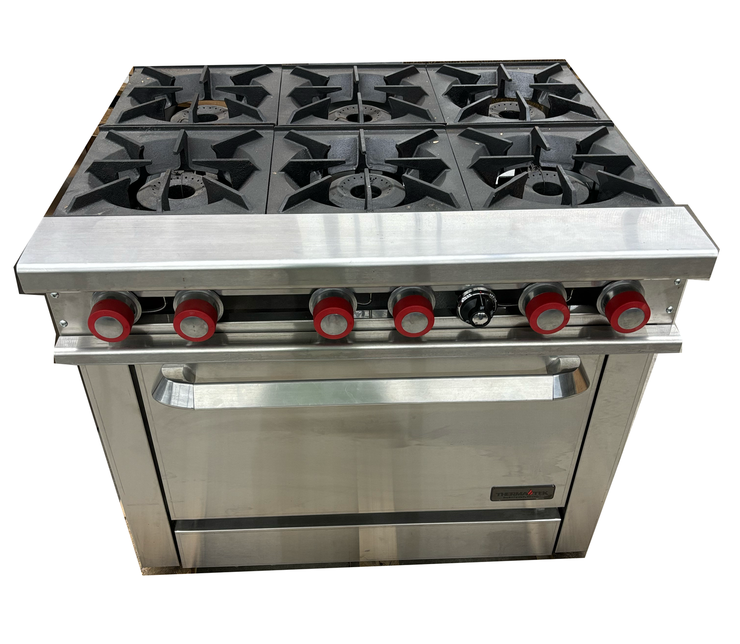 Thermatek Commercial Gas Stove with 6 Open Burners (Scratch & Dent / As-Is)