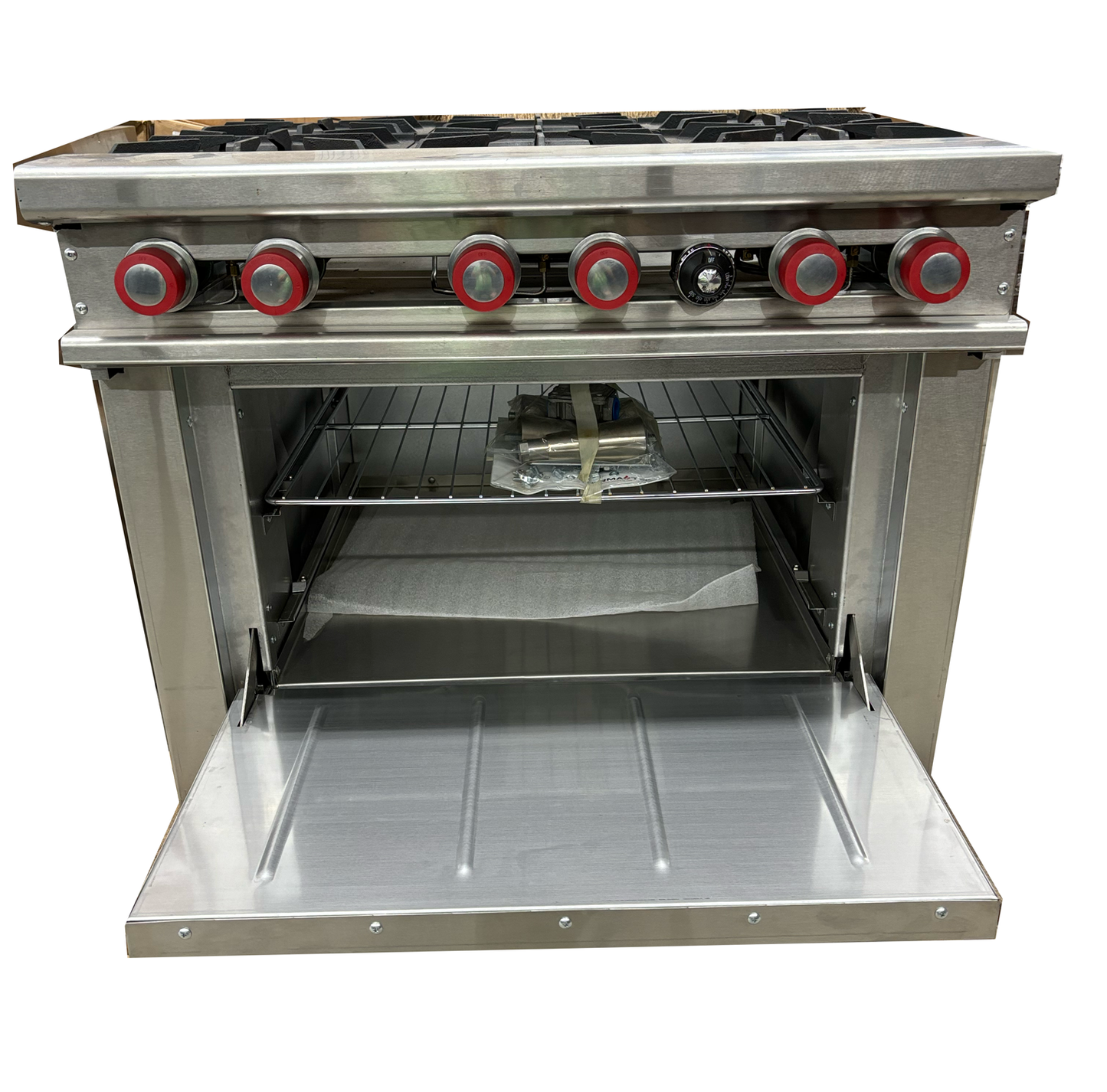 Thermatek Commercial Gas Stove with 6 Open Burners (Scratch & Dent / As-Is)