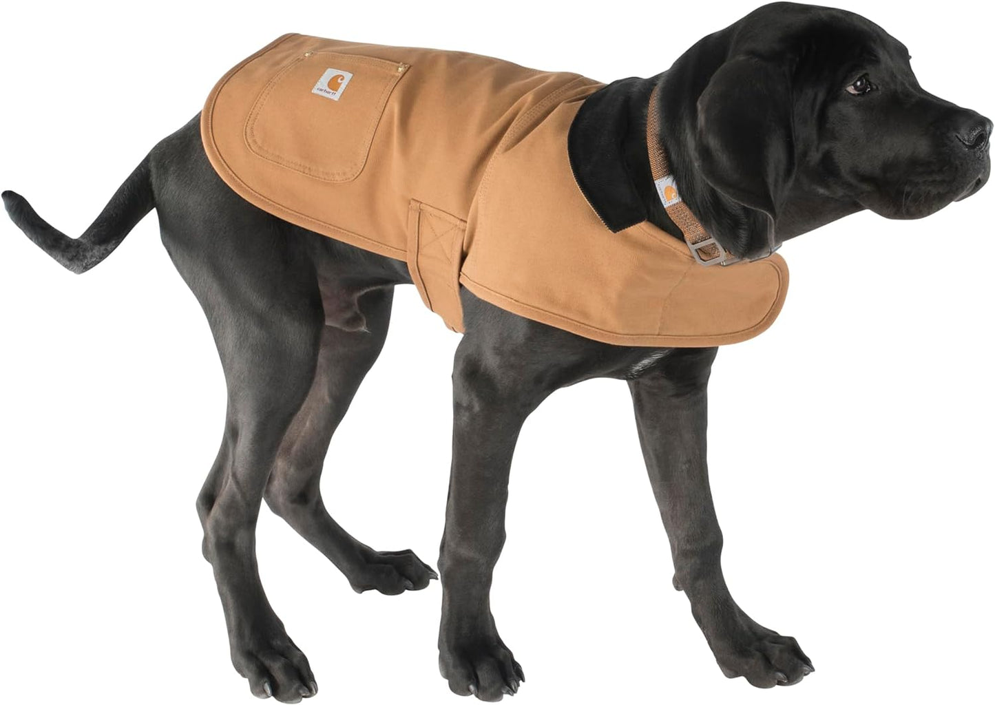 Carhartt Firm Duck Insulated Dog Chore Coat: Tan, Camo, or Hunter Orange