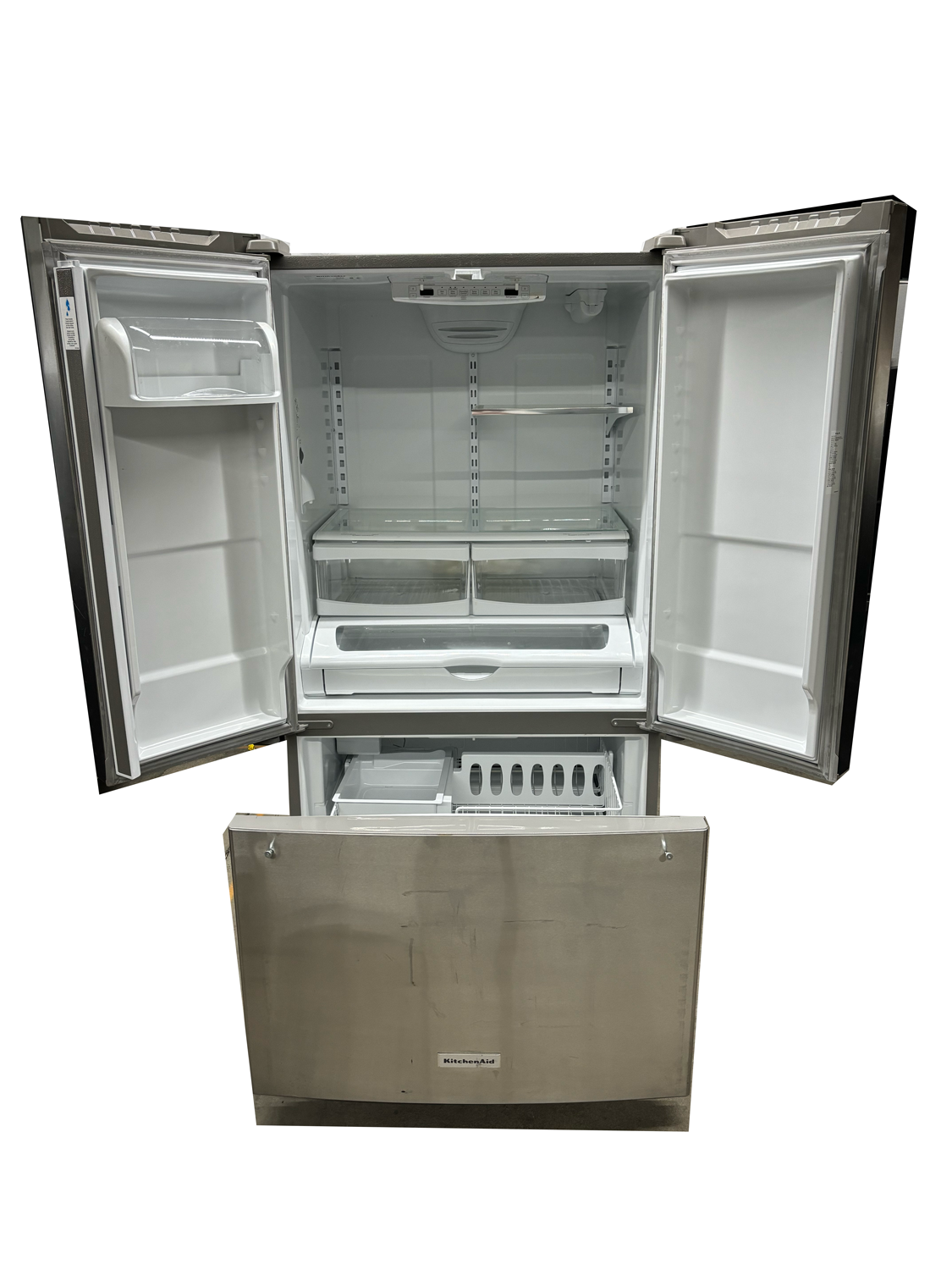 KitchenAid Counter-depth 20-cu ft French Door Refrigerator (SCRATCH & DENT / AS-IS)