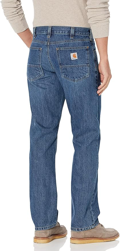 Carhartt Mens Relaxed Fit Holter Jeans Straight Leg Denim Pants 101483-980