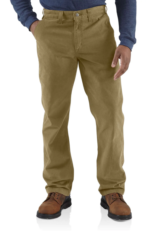 Carhartt Pantalón de trabajo de sarga con 5 bolsillos para hombre - Ajuste relajado 100095