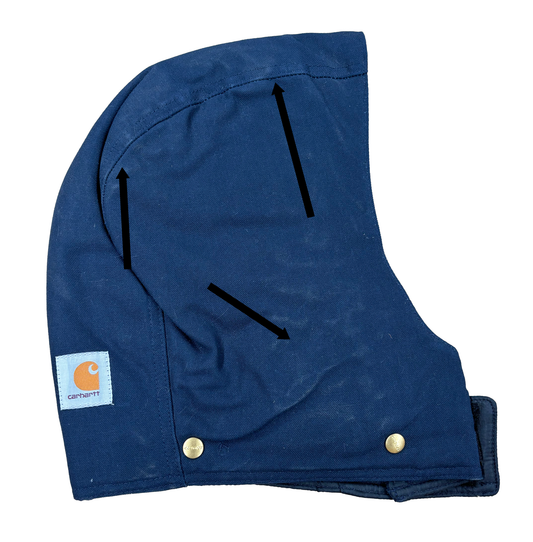 Carhartt Unisex Arctic Duck Hood - Navy S-XL (New w/Defects)