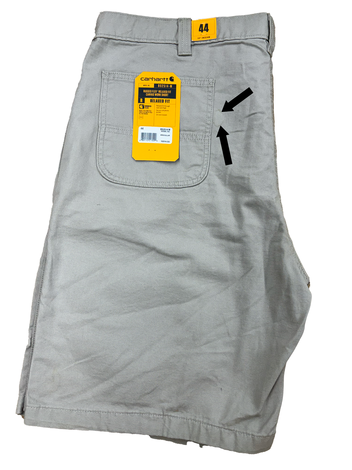 Carhartt Pantalón corto de trabajo de lona de ajuste relajado y resistente para hombre 